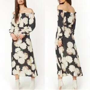 Flynn Skye Violet Midi Dress Size Large